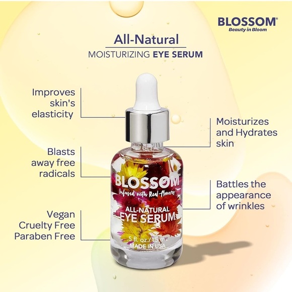 Blossom All Natural Eye Serum with Essential Oils, 0.5 fl. oz., Summer Breeze - Picture 5 of 6